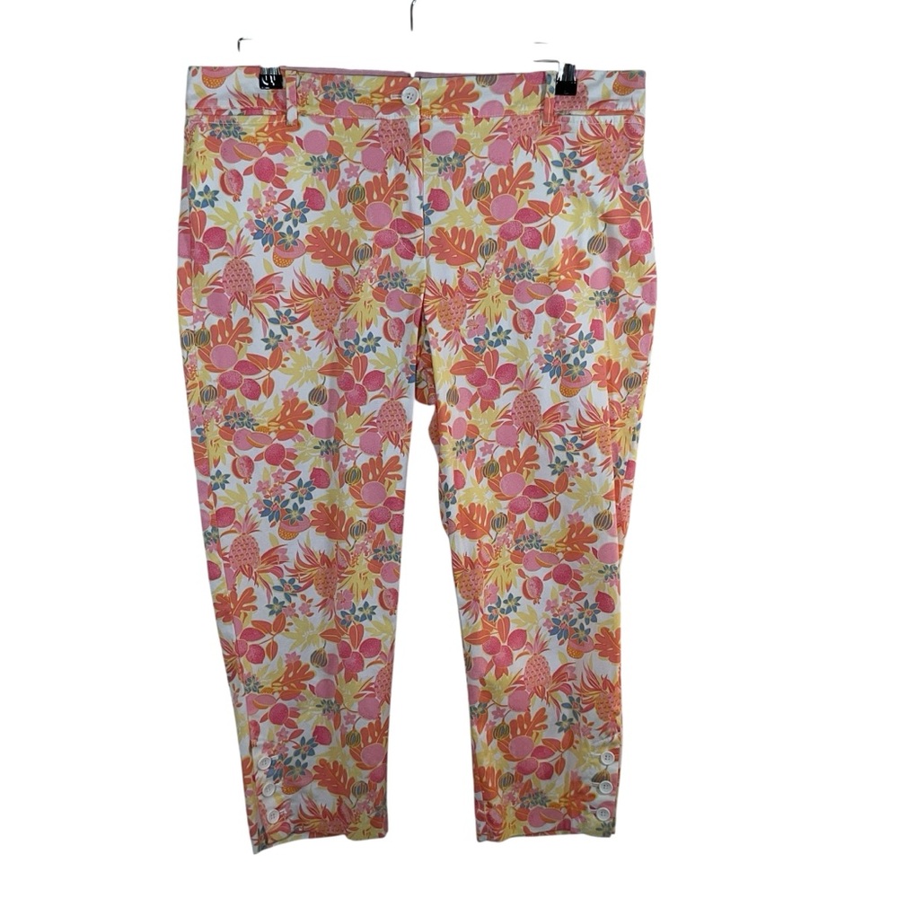 Talbots Perfect Crop Women’s Multicolored Fruit Cropped Pants. Size 12P
